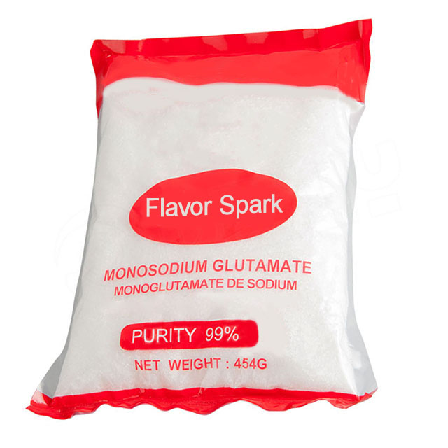 Monosodium Glutamate,it’s also called MSG,gourmet powder,ajinomoto,seasoning powder etc.It's good for health.It's made of plants,enhances the savory umami taste in food,making flavors richer,more balanced,and satisfying without adding it's own strong flavor. Item Limit Appearance White  crystalline orcrystalline powder,odorless,needle-like or prism-shaped,highly soluble in water. Purity 99 %min – 100 % MAX Stae Of Solution(Transmittance) clear and coorless not less than 98% Solubility 72.0g/100ml water at 25degree celsius  Sodium Content 12.2 pct approx PH (5 % solutiion) 6.7~7.2 Loss On Drying(H2O) 0.3 pct Max Cloride (CL) 0.039 pct Max Ammonium(NH4) 0.02 pct Max Sulfate(SO4) 0.028 pct Max Iron(FE) 5 ppm Max.PPM MAX Lead(PB) 1 PPM MAX Arsent(AS) 0.5 PPM MAX Pyrrolidone 0.2 pct Max Total Microorganism no Specific Rotation (ALFA D 20 Degree ) between +24.8 and +25.3 Total Plate Count 800 Colony/g Max Total Coliform/g no E. Coli /g no   no Mesh Size according to the customer's request 1.Function It’s made of  fresh excellent and high quality plants like corn,it’s  through the fermentation of  starch-rich plants like sugarcane,follewed by purification into white crystals.enhance the savory,meaty”umami”tate in food.it make dishes taste more savory and rounded.It can strengthen the natural fresh taste of food, improve the appetite, promote the human body metabolism, supplements the amino acid necessary for human body.   2.Advantage 2.1 Purity: 99%, 90%, 80%,60% or as customers' requests  2.3.Mesh Size: 8, 12, 20, 30, 40, 50, 60, 80, 100meshes, powder 3.Packing 100g*100sachets*2bags, 200g*40bags*2boxes, 227g*40bags*2boxes, 250g*48bags, 400g*20bags*2boxes, 454g*20bags*2boxes, 454g*25bags*2boxes, 10kg/bag, 25kg/bag. Or as customers request.  OEM accepted. 4.Why choose us 4.1.High quality and competitive price. 4.2. Professional service and prompt delivery. 4.3.No quality question till now. 4.4.Control strictly every procedure from production to ship goods.